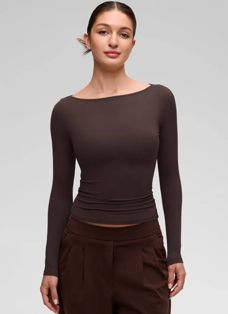 Softembrace Boat Neck Long Sleeve