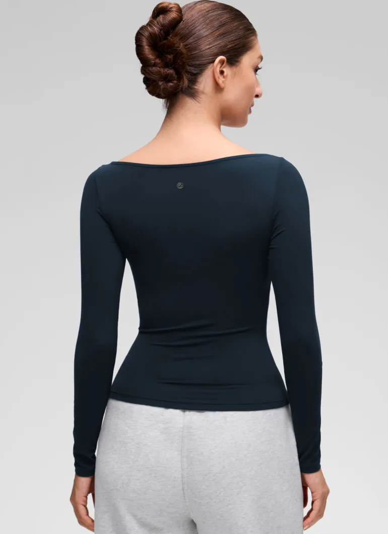 Softembrace Boat Neck Long Sleeve