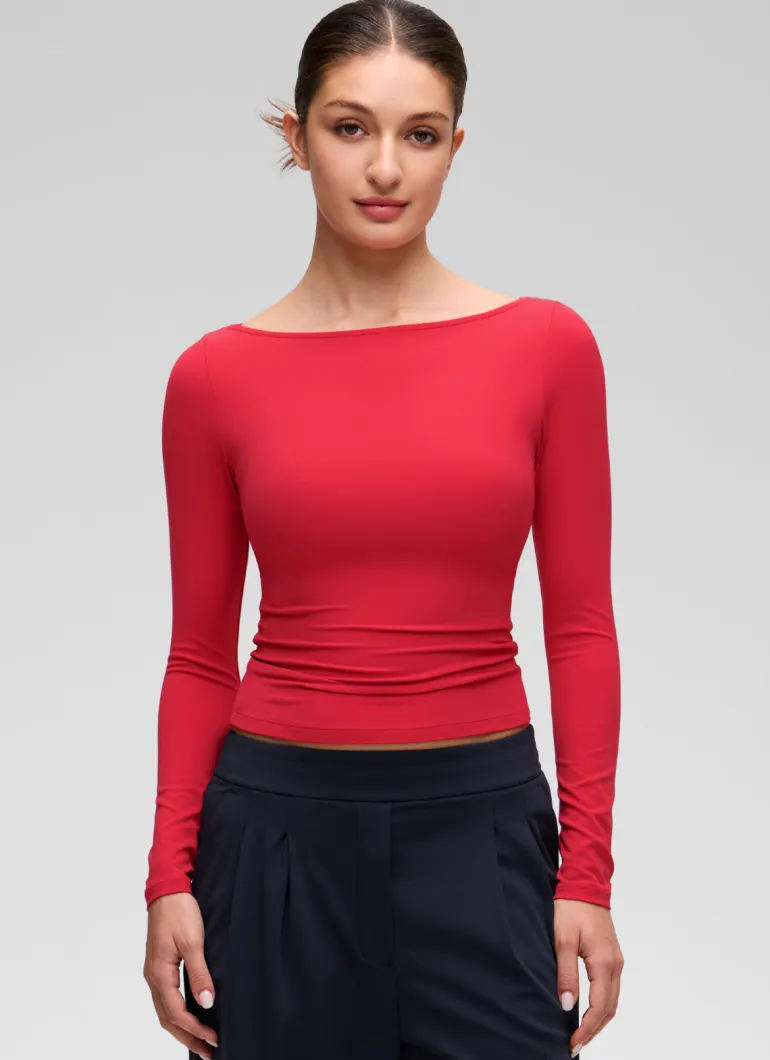 Softembrace Boat Neck Long Sleeve