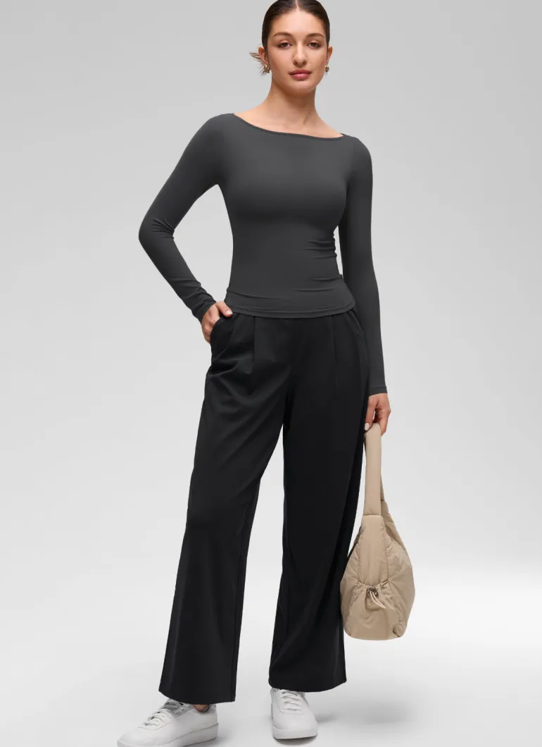 Softembrace Boat Neck Long Sleeve