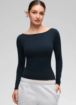 Softembrace Boat Neck Long Sleeve