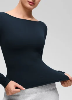 Softembrace Boat Neck Long Sleeve