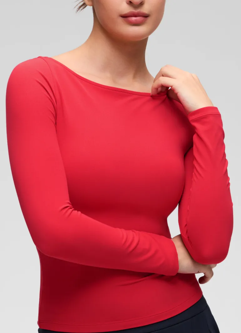 Softembrace Boat Neck Long Sleeve
