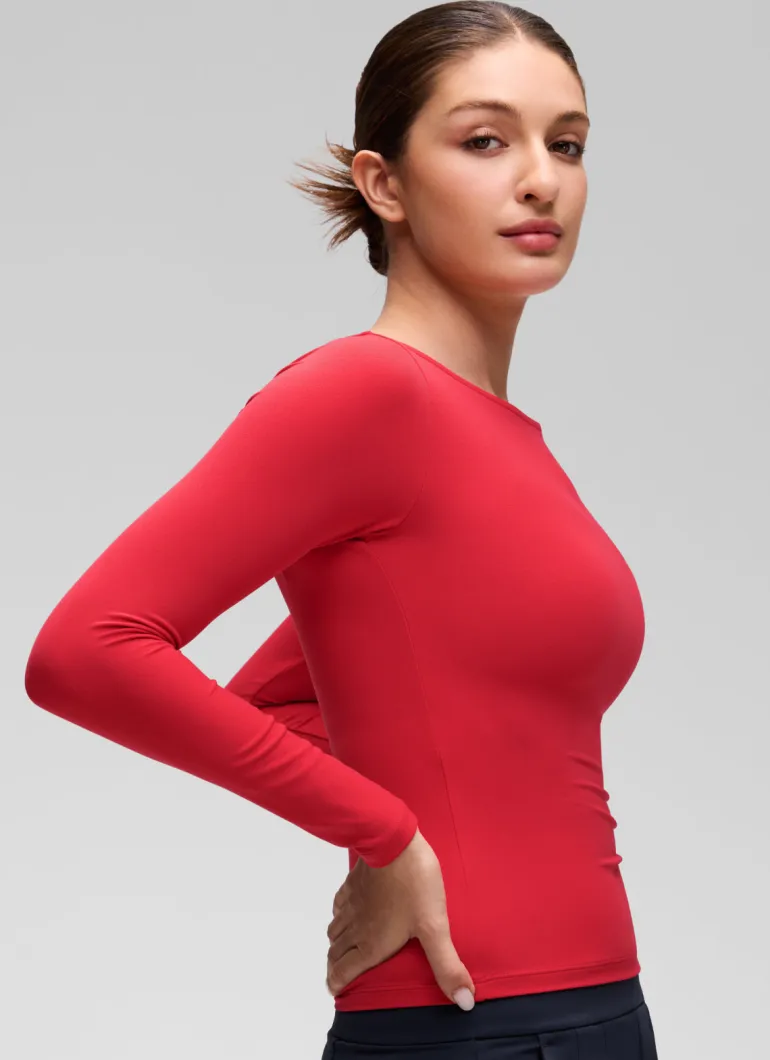 Softembrace Boat Neck Long Sleeve