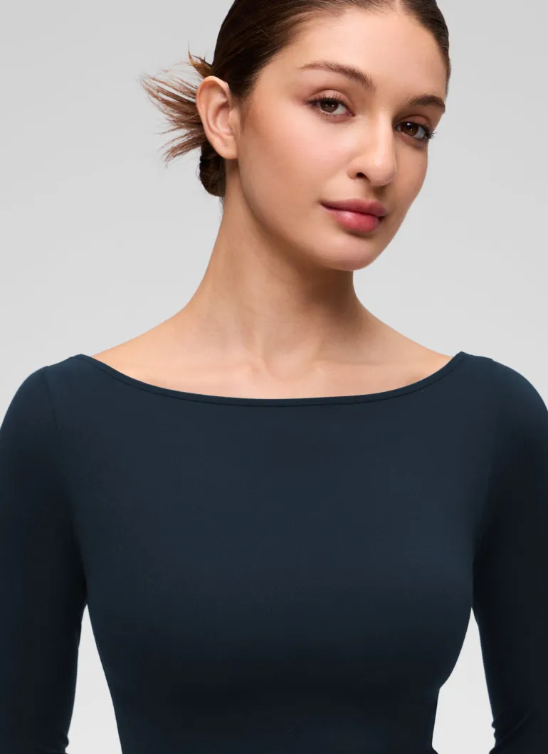 Softembrace Boat Neck Long Sleeve