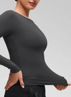 Softembrace Boat Neck Long Sleeve