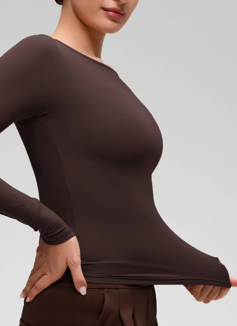 Softembrace Boat Neck Long Sleeve