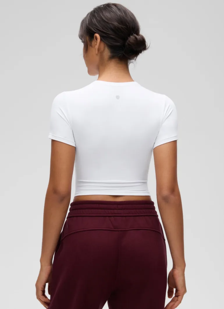 Softembrace Crewneck Cropped Short Sleeve