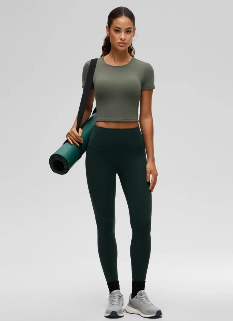 Softembrace Crewneck Cropped Short Sleeve