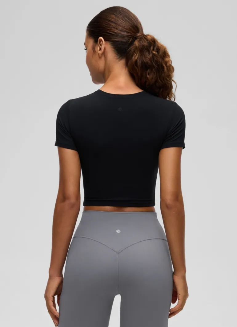 Softembrace Crewneck Cropped Short Sleeve