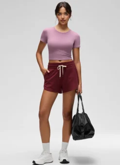 Softembrace Crewneck Cropped Short Sleeve