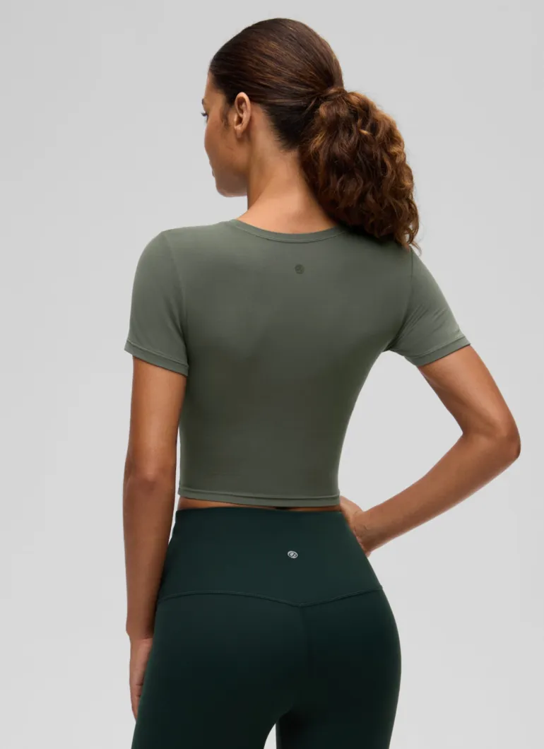 Softembrace Crewneck Cropped Short Sleeve