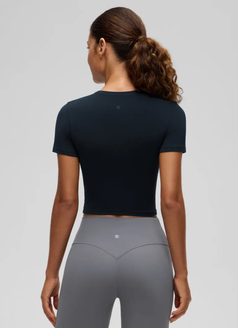 Softembrace Crewneck Cropped Short Sleeve