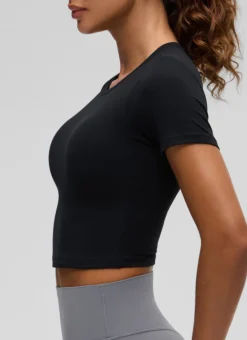 Softembrace Crewneck Cropped Short Sleeve