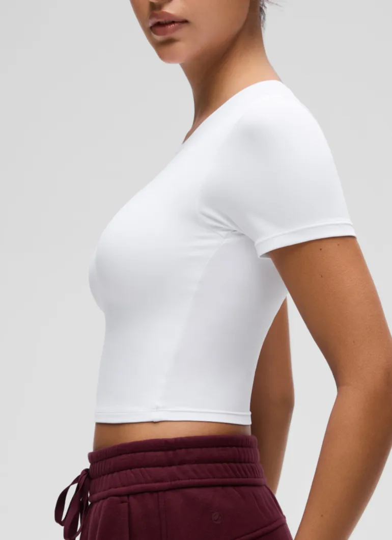 Softembrace Crewneck Cropped Short Sleeve
