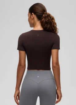 Softembrace Crewneck Cropped Short Sleeve