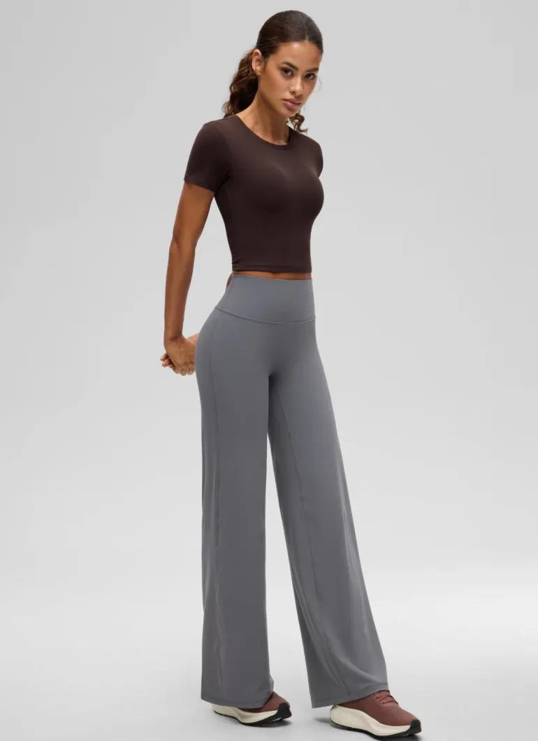 Softembrace Crewneck Cropped Short Sleeve