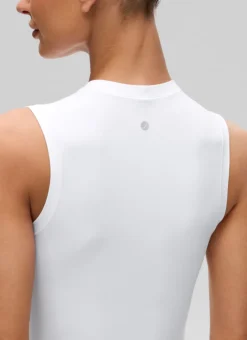 Softembrace Crop High Neck Sleeveless Tank
