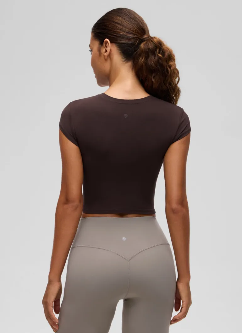 Softembrace Cropped Cap Sleeve Top
