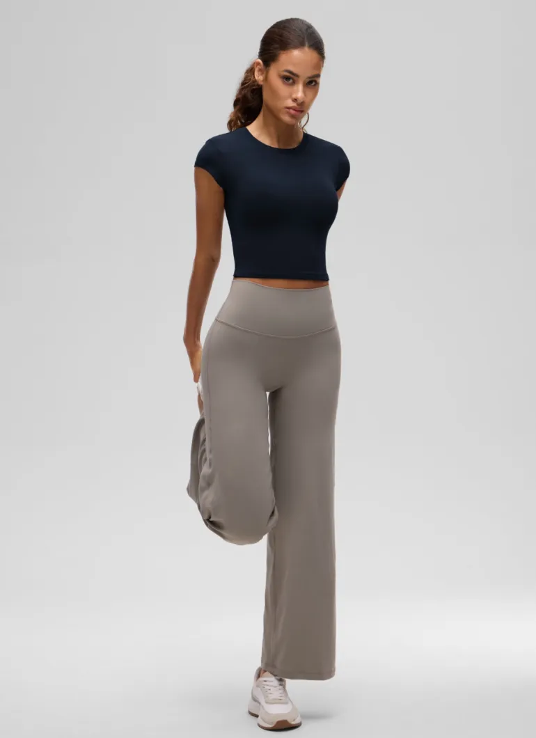Softembrace Cropped Cap Sleeve Top