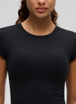 Softembrace Cropped Cap Sleeve Top