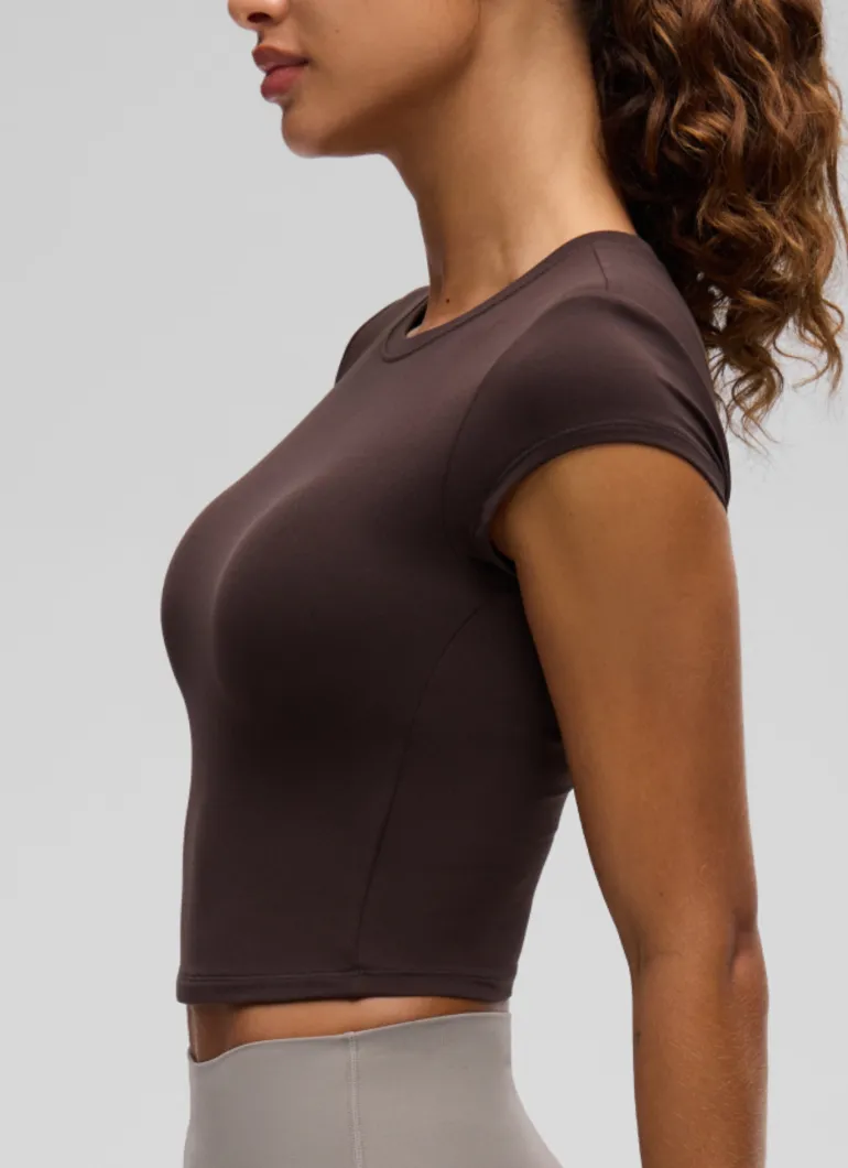 Softembrace Cropped Cap Sleeve Top