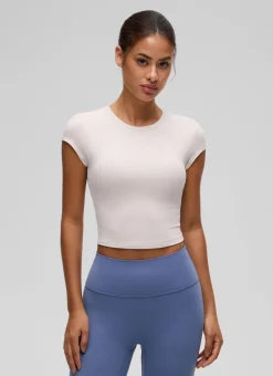 Softembrace Cropped Cap Sleeve Top