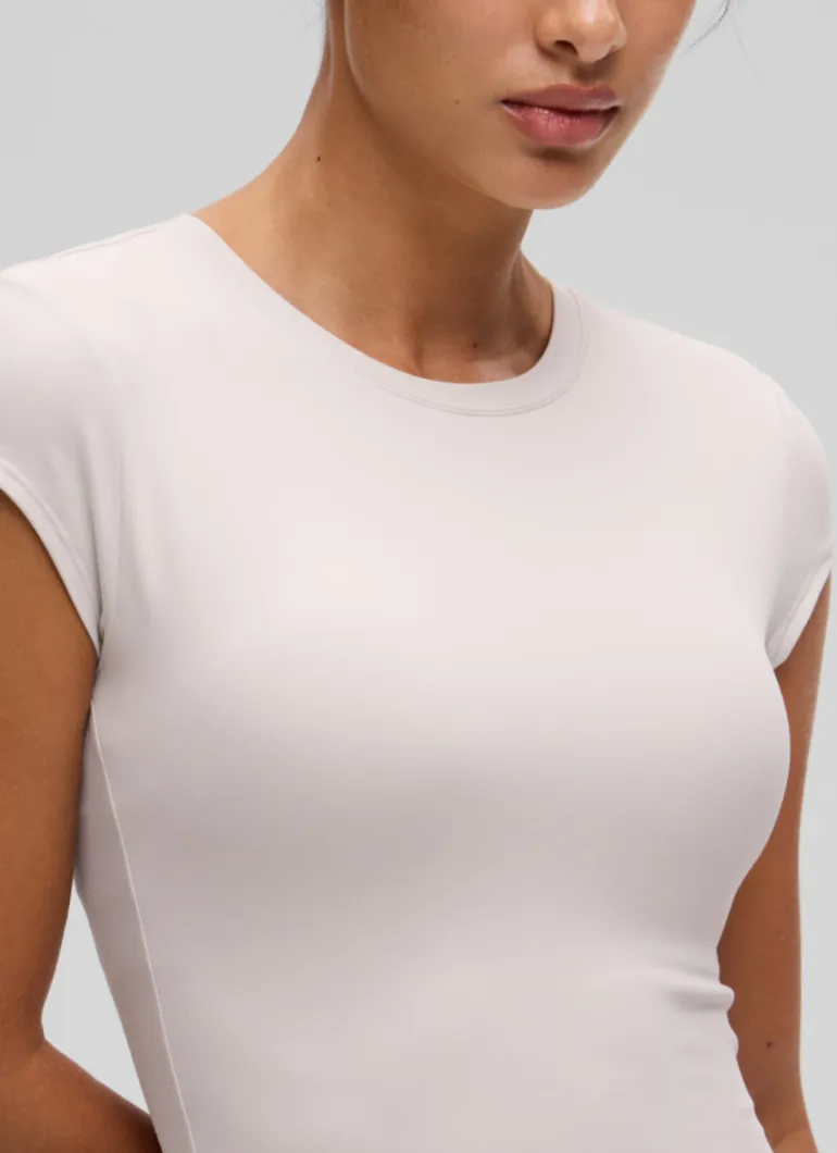 Softembrace Cropped Cap Sleeve Top
