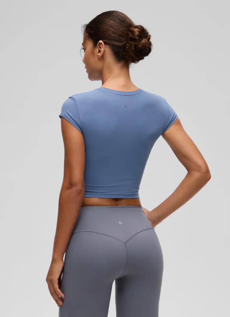 Softembrace Cropped Cap Sleeve Top