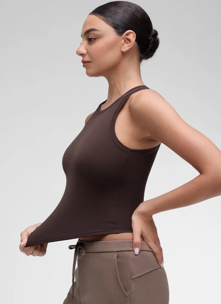 Softembrace Double Lined Sleeveless Tank