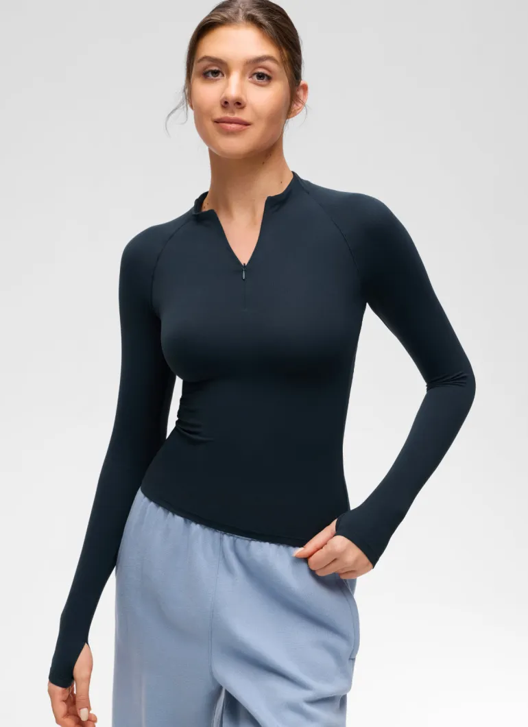 Softembrace Half Zip Long Sleeve