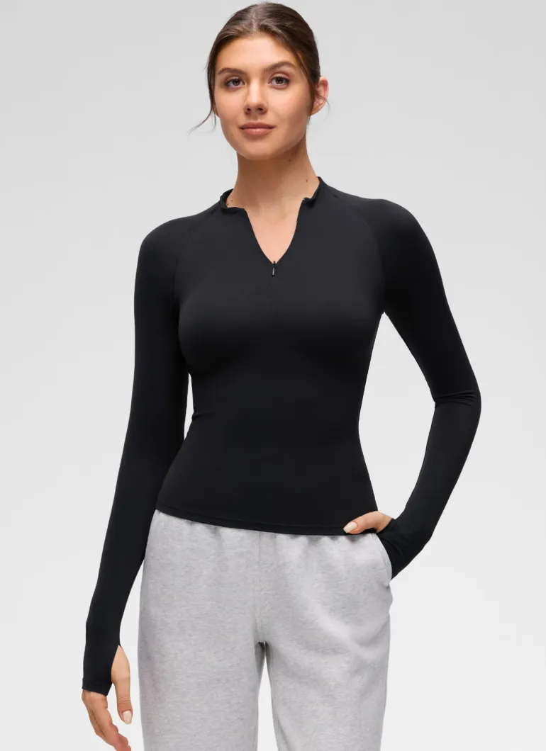 Softembrace Half Zip Long Sleeve