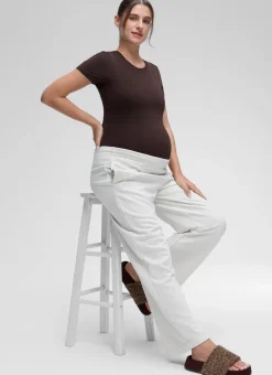 Softembrace Maternity Crew Neck Short Sleeve