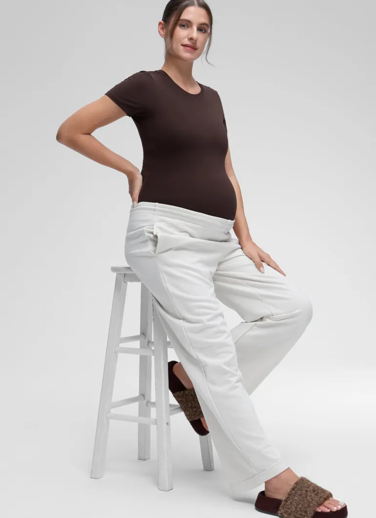 Softembrace Maternity Crew Neck Short Sleeve