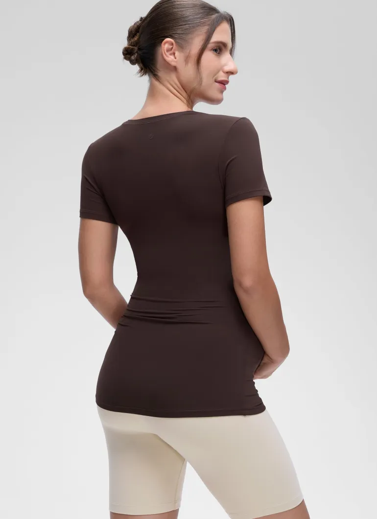 Softembrace Maternity Crew Neck Short Sleeve