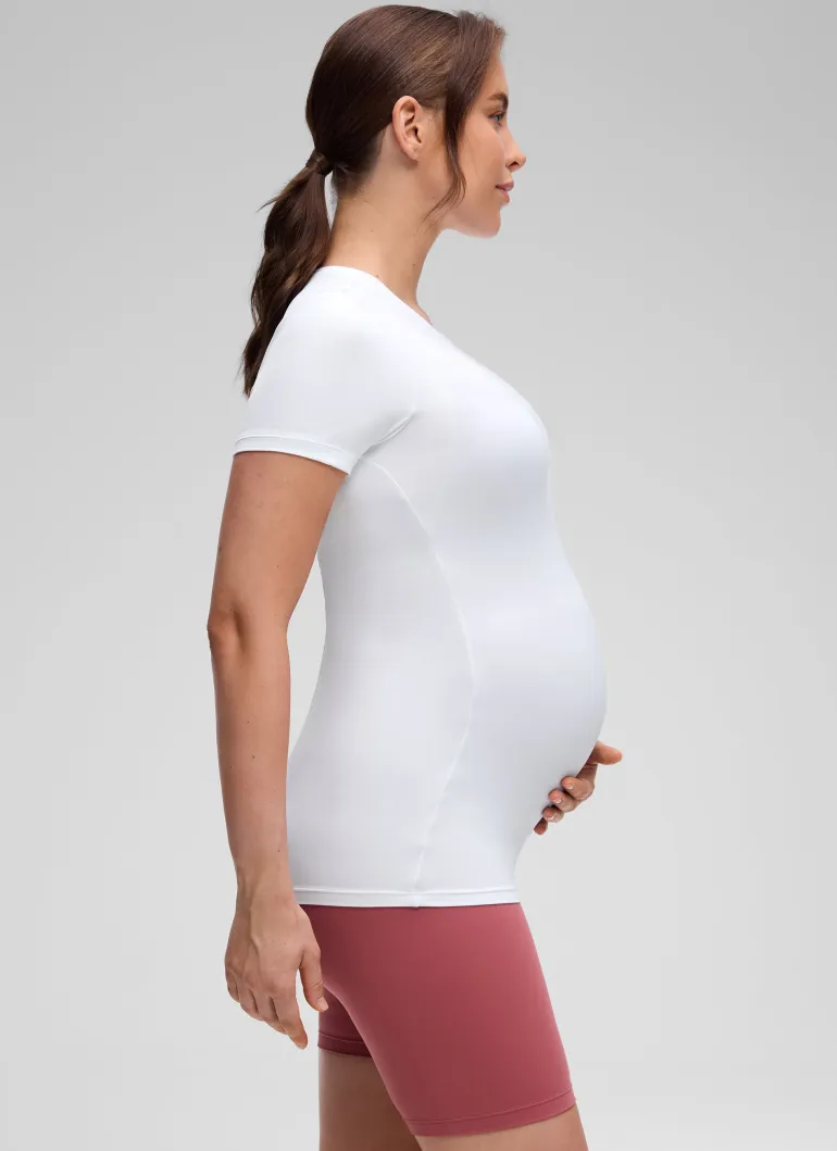 Softembrace Maternity Crew Neck Short Sleeve
