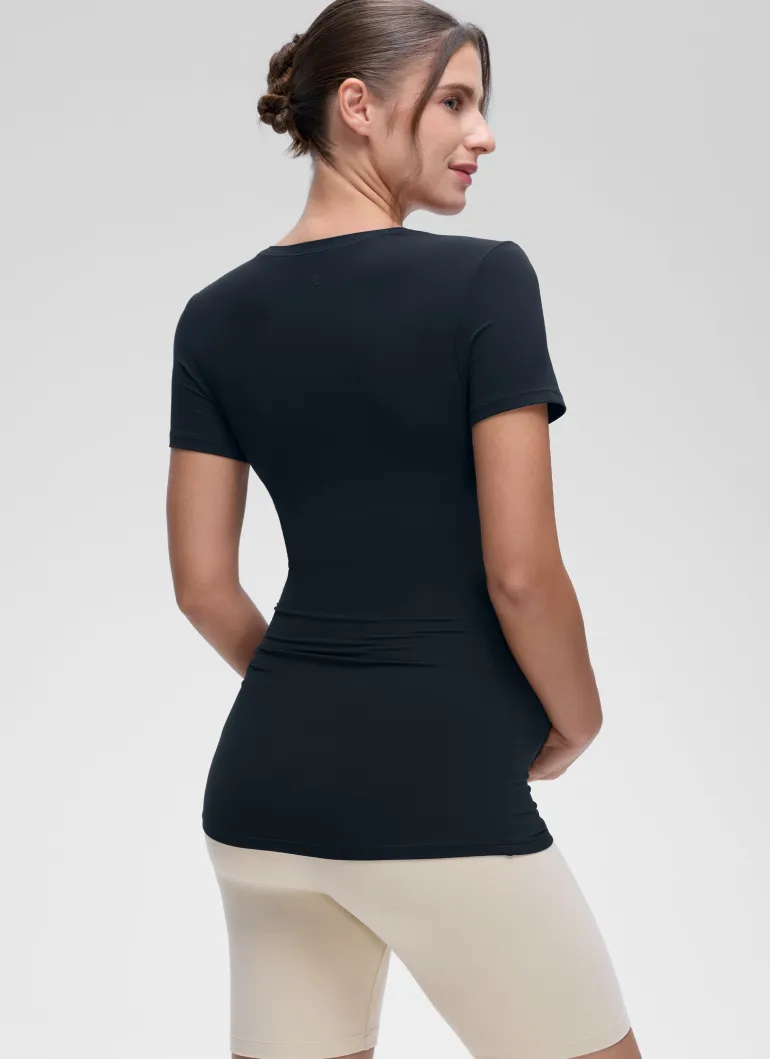 Softembrace Maternity Crew Neck Short Sleeve