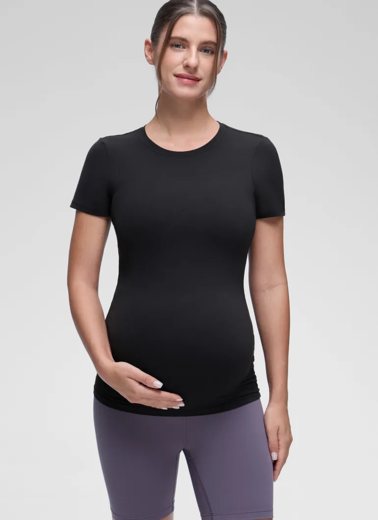Softembrace Maternity Crew Neck Short Sleeve