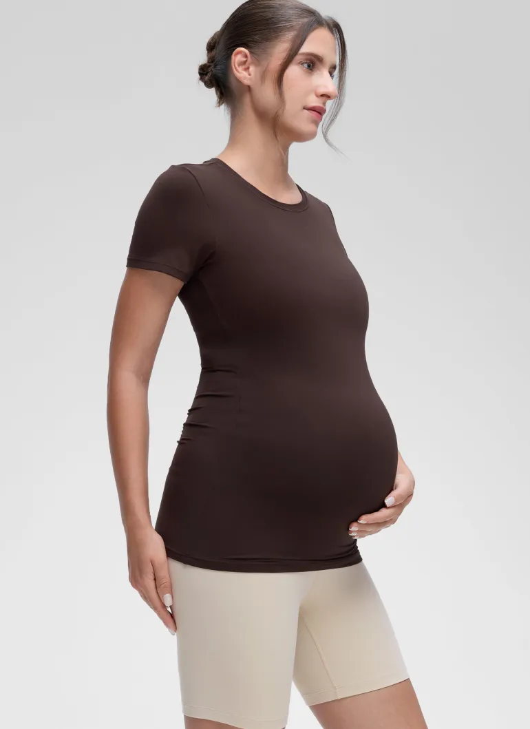 Softembrace Maternity Crew Neck Short Sleeve