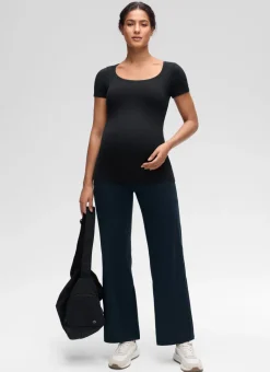 Softembrace Maternity U Neck Short Sleeve