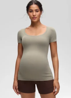 Softembrace Maternity U Neck Short Sleeve