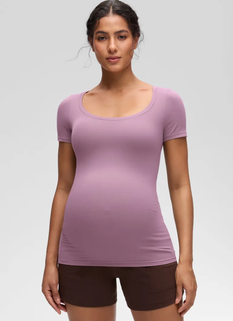 Softembrace Maternity U Neck Short Sleeve