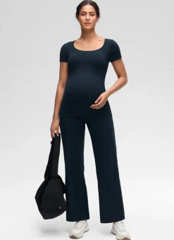 Softembrace Maternity U Neck Short Sleeve