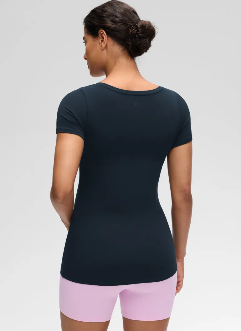 Softembrace Maternity U Neck Short Sleeve