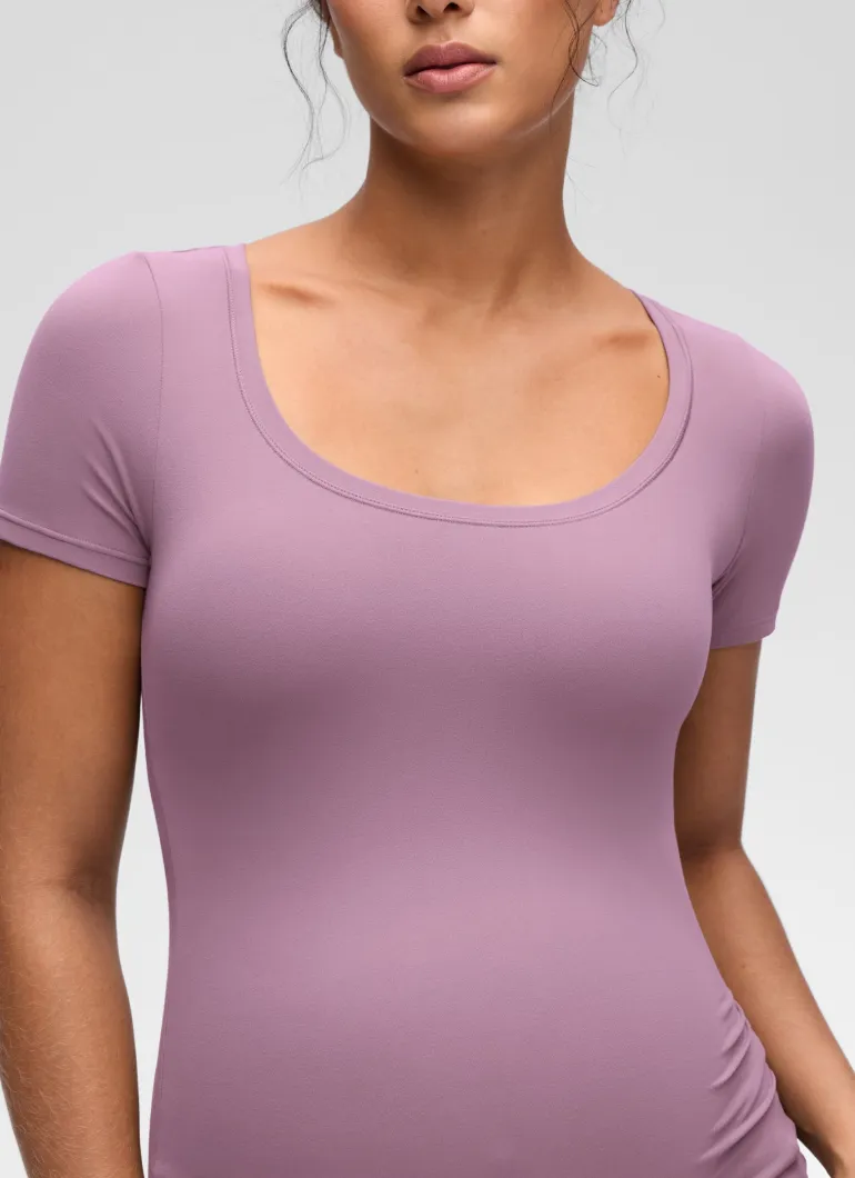Softembrace Maternity U Neck Short Sleeve