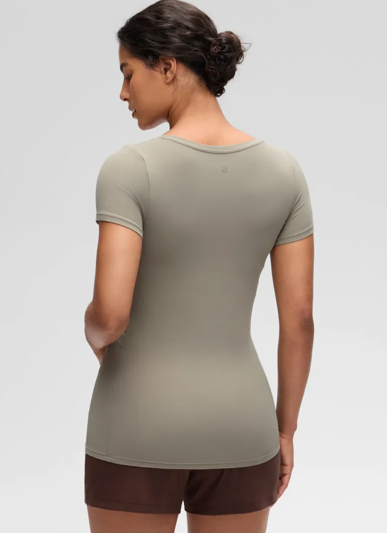 Softembrace Maternity U Neck Short Sleeve