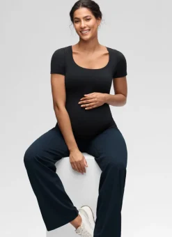 Softembrace Maternity U Neck Short Sleeve