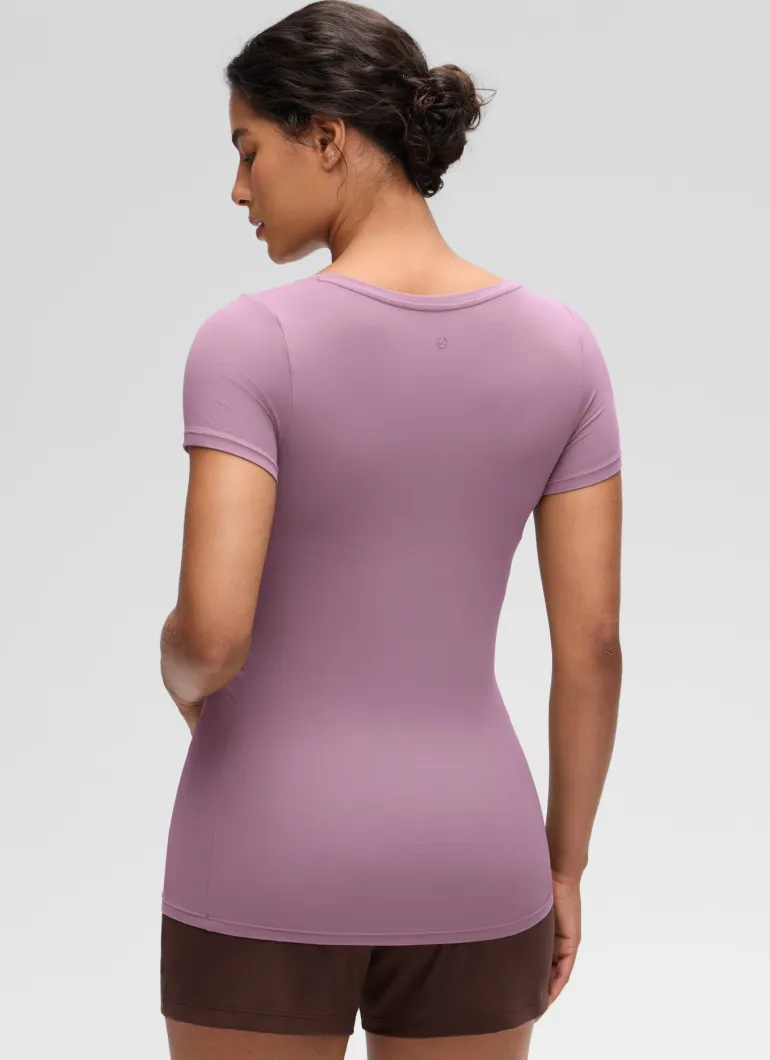 Softembrace Maternity U Neck Short Sleeve
