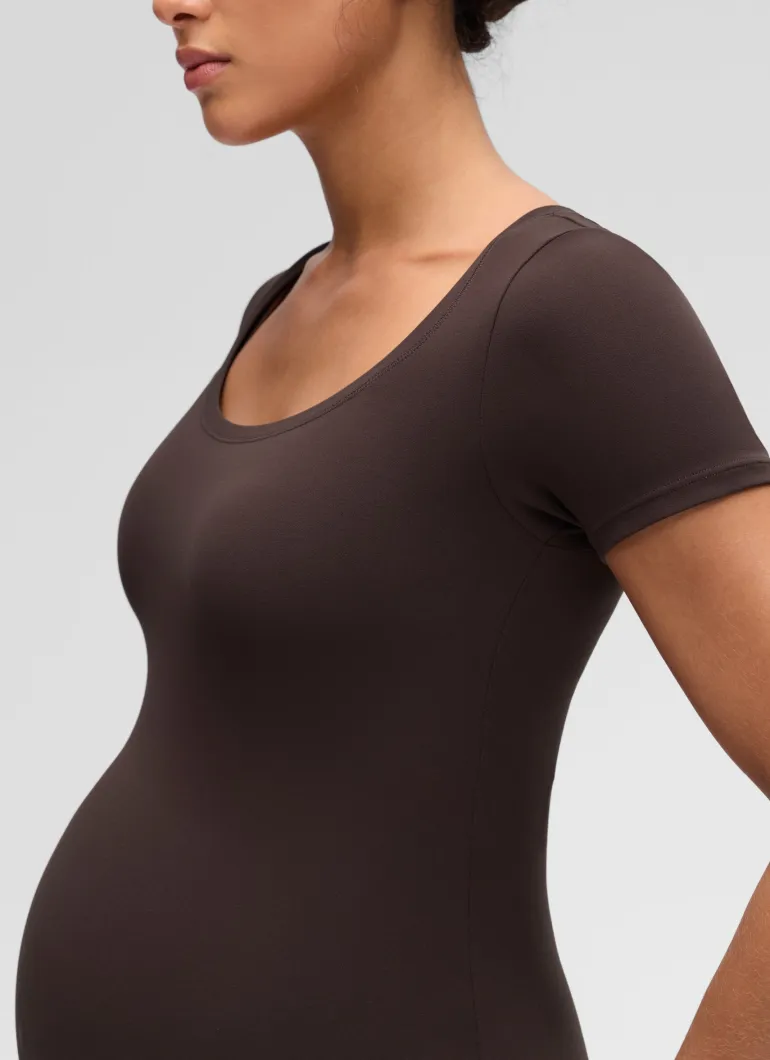 Softembrace Maternity U Neck Short Sleeve