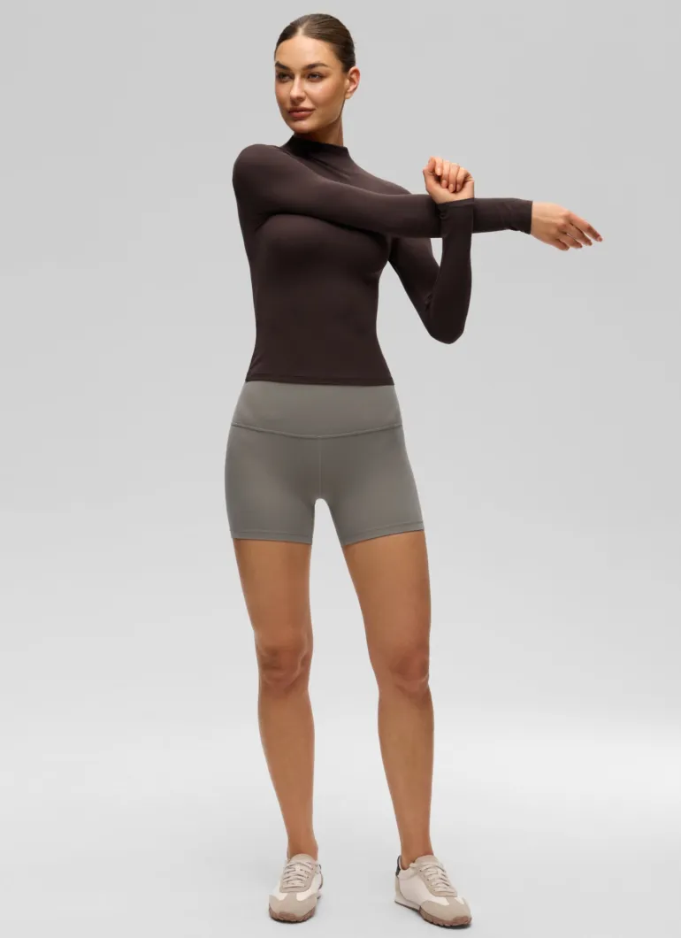Softembrace Mock Neck Long Sleeve